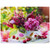 LED Lighted Flickering Floral and Berries Canvas Wall Art - 11.75" x 15.75" - IMAGE 2