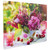 LED Lighted Flickering Floral and Berries Canvas Wall Art - 11.75" x 15.75" - IMAGE 3