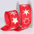 Red and White Stars with Snowflakes Wired Craft Ribbon 1.375" x 20 Yards - IMAGE 1
