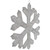 Lighted Tinsel Snowflake Christmas Window Decoration - 20" - Silver - Clear Lights - IMAGE 4