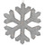 Lighted Tinsel Snowflake Christmas Window Decoration - 20" - Silver - Clear Lights - IMAGE 2