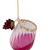 4.25" Red and Clear Glittered Wine Glass Christmas Ornament - IMAGE 5