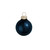 Shiny Finish Glass Christmas Ball Ornaments - 4" (100mm) - Midnight Blue - 6ct - IMAGE 1