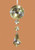 5.5" Champagne Glass Dangling Pendant Christmas Ornament - IMAGE 1