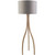 Three Legged Beauty Cadet Gray and Wood Brown Floor Lamp 49.5" - IMAGE 1