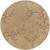 6' Brown and Gray Hand-Tufted Round Wool Area Throw Rug - IMAGE 1