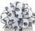 Black and White Paw Print Wired Craft Ribbon 1.5" x 40 Yards - IMAGE 1