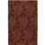 8' x 11' Giant Flower Foliage Auburn Brown Rectangular Area Throw Rug - IMAGE 1