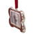 European Crystals "Best Dog" Bone Christmas Ornament- 3" - Red and Silver Finish - IMAGE 3