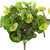 15" Two Toned Green Begonia Artificial Floral Bush - IMAGE 3