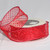Shimmering Red Semi Sheer Brooklyn Wired Craft Ribbon 2" x 20 Yards - IMAGE 2