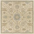 8' x 8' Gray and Green Traditional Hand Tufted Square Area Throw Rug - IMAGE 1