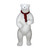 6' Commercial Standing Plush White Polar Bear Christmas Decoration - IMAGE 1