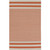 8' x 11' Oxford Retro Orange and Light Gray Hand Woven Rectangular Area Throw Rug - IMAGE 1
