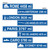 Club Pack of 48 Blue and White Travel Street Sign Cutout Party Decors 24" - IMAGE 1