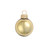 Shiny Finish Glass Christmas Ball Ornaments - 2" (50mm) - Antique Gold - 28ct - IMAGE 1
