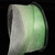 Sheer Green and White Wired Craft Ribbon 1" x 27 Yards - IMAGE 1