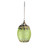 6.25" Lime Green Chic Bohemian Glass Tea Light Candle Holder Lantern - IMAGE 1