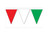 Club Pack of 12 White and Green Italian Outdoor Pennant Banner Hanging Party Decor 120' - IMAGE 2