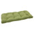 44" Olive Green Solid Outdoor Patio Tufted Wicker Loveseat Cushion - IMAGE 1