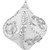 3ct White and Silver Shatterproof Glittered Onion Christmas Ornaments 3" - IMAGE 3