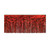 Pack of 6 Red Hanging Metallic Fringe Drape Decorations 10' - IMAGE 1