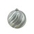Shatterproof Swirl Christmas Ball Ornament - 5.5" (140mm) - Silver - IMAGE 2
