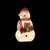 23" White and Red Lights Snowman Outdoor Christmas Decor - IMAGE 2