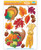 Club Pack of 132 Fall Harvest Thanksgiving Window Clings 17" - IMAGE 1