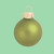 Matte Christmas Glass Ball Ornaments - 2.75" (70mm) - Olive Green - 12ct - IMAGE 3