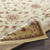 4' x 5.25' Floral Beige and Brown Shed-Free Rectangular Area Throw Rug - IMAGE 4