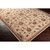 4' x 5.25' Floral Beige and Brown Shed-Free Rectangular Area Throw Rug