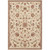 4' x 5.25' Floral Beige and Brown Shed-Free Rectangular Area Throw Rug - IMAGE 1