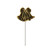 Disposable Christmas Bell Food Drink Party Picks - 2.5" - Gold - Pack of 96 - IMAGE 1