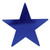 Large Metallic Foil Star Cutout Decorations - 12" - Blue - Pack of 24 - IMAGE 2