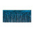Pack of 6 Blue Hanging Metallic Fringe Drape Decorations 10' - IMAGE 1