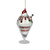 5.25" Vanilla and Chocolate Ice Cream Sundae Glass Christmas Ornament - IMAGE 1