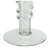 15.75" Transparent Spiral Stem Glass Trumpet Vase - IMAGE 3