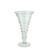 15.75" Transparent Spiral Stem Glass Trumpet Vase - IMAGE 1