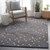 5' x 8' Gray and Tan Brown Hand Tufted Wool Area Throw Rug - IMAGE 2