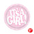 Disposable It's A Girl Party Dinner Plates - 9" - Pink and White - Pack of 96 - IMAGE 3