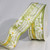 Green and White Plaid Taffeta with Floral Print Wired Edge Craft Ribbon 1.5" x 22 Yards - IMAGE 1