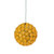 7.5" Yellow Lighted Hanging Starlight Sphere Ball Christmas Decor - IMAGE 1