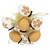 6ct Brown and White Painted Easter Egg Ornaments 2.25" - IMAGE 2