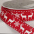 Red and White Christmas Wired Craft Ribbon 1.5" x 27 Yards - IMAGE 1