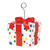 Pack of 6 Red and Blue Polka Dotted Gift Box Photo or Balloon Holders 6oz. - IMAGE 1