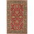 4' x 6' Floral Red and Gray Hand Tufted Rectangular Wool Area Throw Rug - IMAGE 1