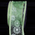 Shimmering Green and White Flower Wired Craft Ribbon 2.5" x 40 Yards - IMAGE 1