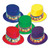 Club Pack of 25 Festive "Happy New Years" Rainbow Party Favor Hats - IMAGE 1