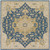 9.75' x 9.75' Elegant Caesar Blue and Brown Hand Tufted Wool Square Area Throw Rug - IMAGE 1